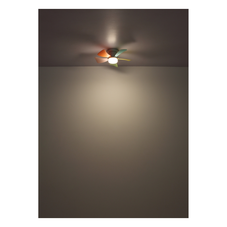Globo - диммируемый потолочный вентилятор LED/10W/230V 3000-6500K многоцветный + дистанционное управление