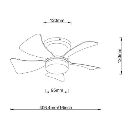 Globo - диммируемый потолочный вентилятор LED/10W/230V 3000-6500K многоцветный + дистанционное управление