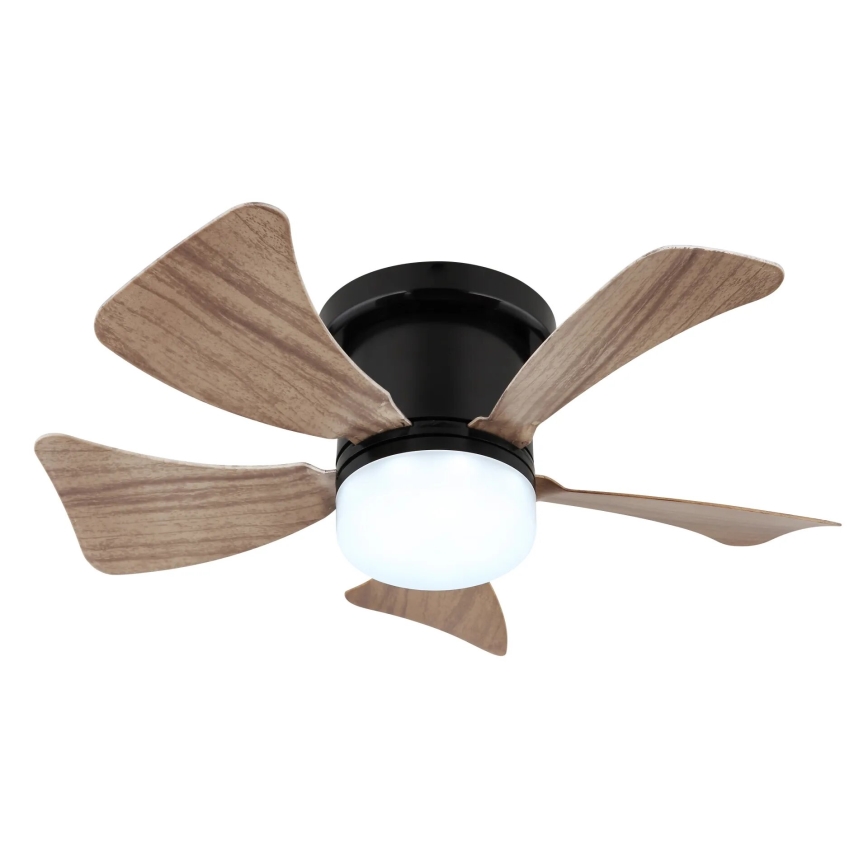 Globo - світлодіодний стельовий вентилятор з регульованою яскравістю LED/10W/230V 3000-6500K коричневий + пульт дистанційного керування