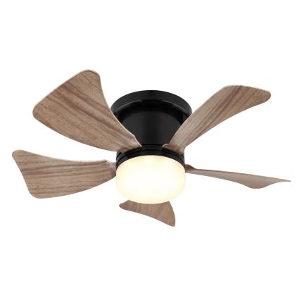 Globo - диммируемый светодиодный потолочный вентилятор LED/10W/230V 3000-6500K коричневый + пульт дистанционного управления