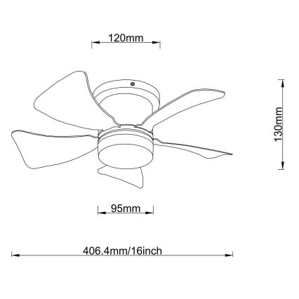 Globo - диммируемый светодиодный потолочный вентилятор LED/10W/230V 3000-6500K коричневый + пульт дистанционного управления