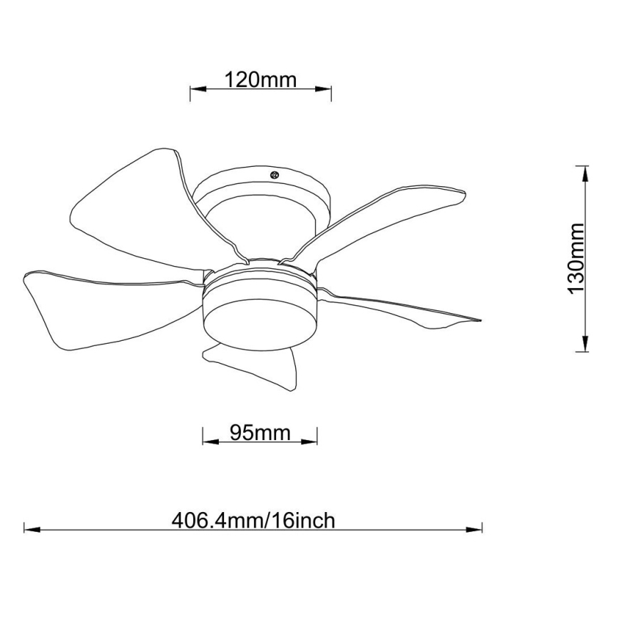Globo - диммируемый светодиодный потолочный вентилятор LED/10W/230V 3000-6500K коричневый + пульт дистанционного управления