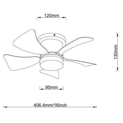 Globo - Светодиодный потолочный вентилятор с регулированием яркости LED/10W/230V 3000-6500K белый + дистанционное управление