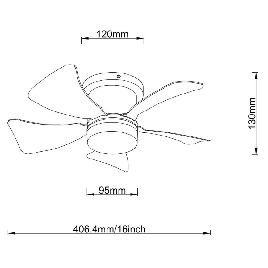 Globo - Светодиодный потолочный вентилятор с регулированием яркости LED/10W/230V 3000-6500K белый + дистанционное управление