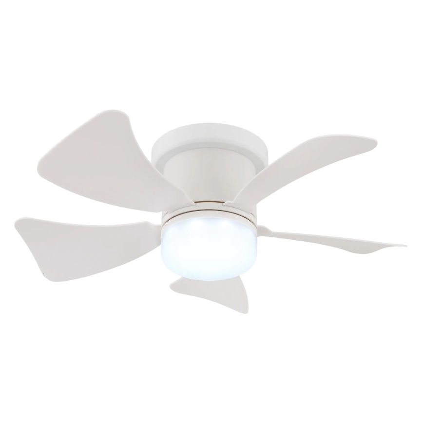 Globo - LED стельовий вентилятор з регулюванням яскравості LED/10W/230V 3000-6500K білий + дистанційне керування