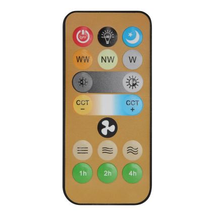 Globo - LED стельовий вентилятор з регулюванням яскравості LED/5W/230V 2700-6500K бежевий + пульт дистанційного керування