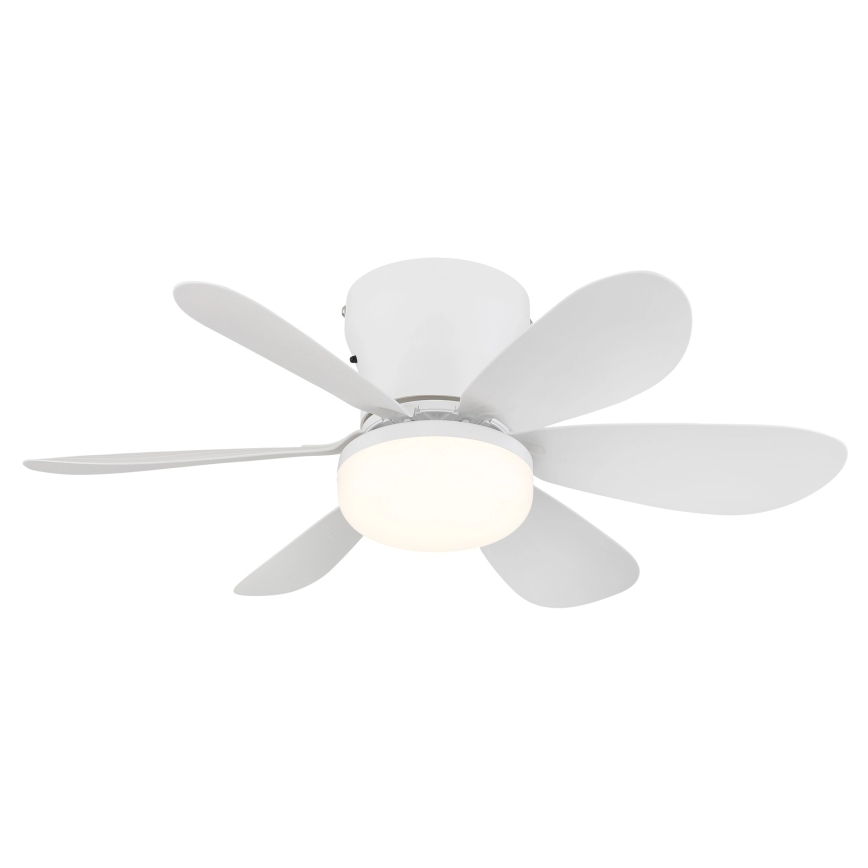 Globo - диммируемый светодиодный потолочный вентилятор LED/5W/230V 2700-6500K белый + пульт дистанционного управления