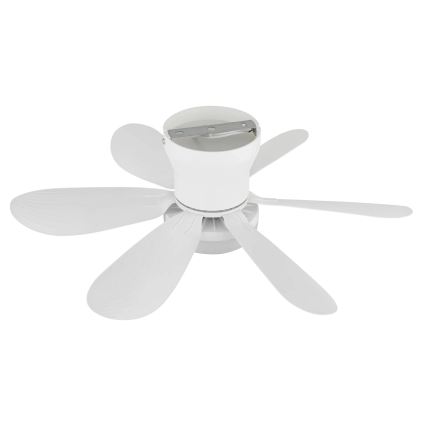 Globo - світлодіодний стельовий вентилятор з регульованою яскравістю LED/5W/230V 2700-6500K білий + пульт дистанційного керування