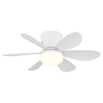 Globo - світлодіодний стельовий вентилятор з регульованою яскравістю LED/5W/230V 2700-6500K білий + пульт дистанційного керування