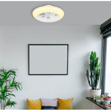 Globo 03632W - Стельовий LED світильник з вентилятором LAFEE LED/18W/230V
