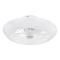 Globo 03632W - Світлодіодний стельовий світильник з вентилятором LAFEE LED/18W/230V