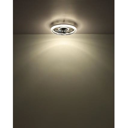 Globo - Світлодіодний стельовий вентилятор з регулюванням яскравості LED/30W/230V 2700-6000K + пульт дистанційного керування