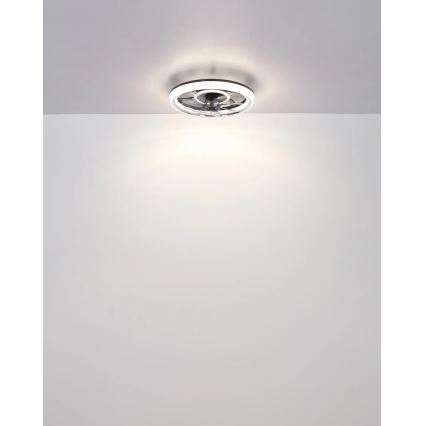 Globo - Світлодіодний стельовий вентилятор з регулюванням яскравості LED/30W/230V 2700-6000K + пульт дистанційного керування