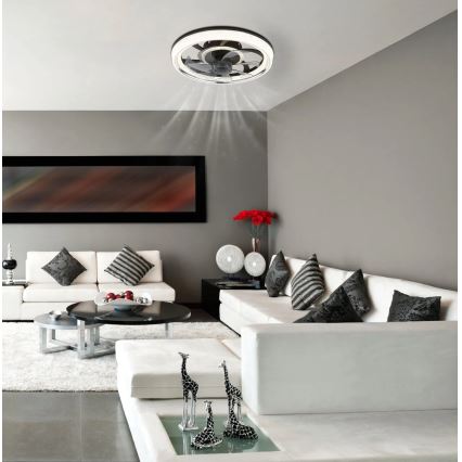 Globo - Светодиодный регулируемый потолочный вентилятор LED/30W/230V 2700-6000K + пульт дистанционного управления