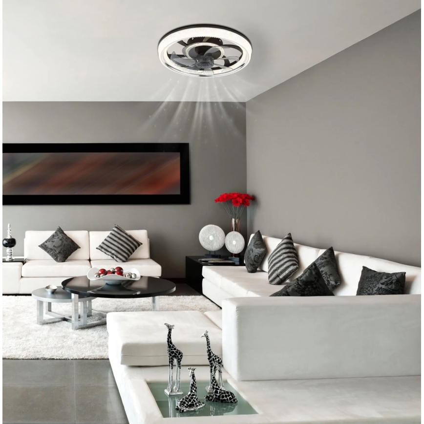 Globo - Светодиодный регулируемый потолочный вентилятор LED/30W/230V 2700-6000K + пульт дистанционного управления