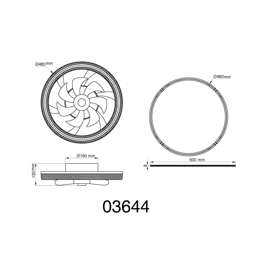 Globo - Світлодіодний регульований стельовий вентилятор LED/30W/230V 2700-6000K + дистанційне керування