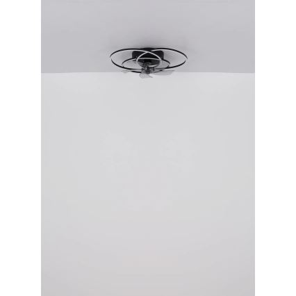 Globo - LED регульований стельовий вентилятор LED/40W/230V 3000-6500K чорний + пульт дистанційного керування