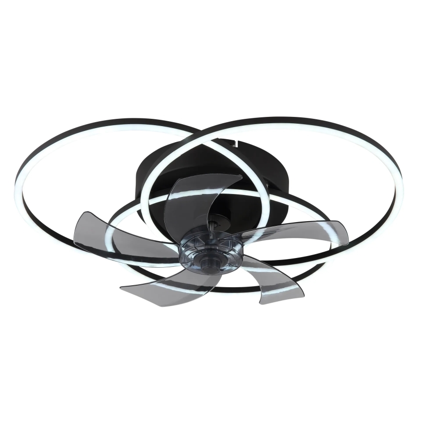 Globo - диммируемый LED потолочный вентилятор LED/40W/230V 3000-6500K чёрный + пульт дистанционного управления