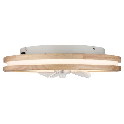 Globo - LED Стельовий світильник з вентилятором та регулюванням яскравості LED/30W/230V 2700-6500K коричневий + пульт дистанційного керування