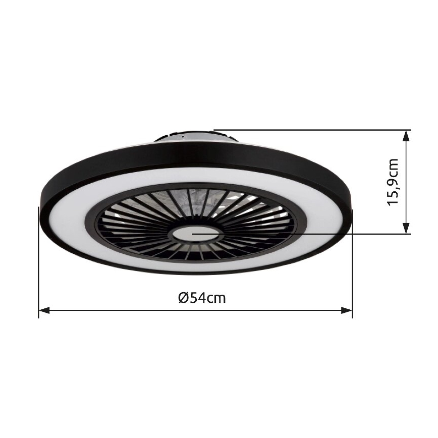 Globo - Светодиодный потолочный вентилятор с регулированием яркости LED/45W/230V 3000-6500K + дистанционное управление