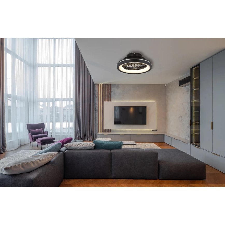Globo - LED RGB Стельовий вентилятор з регулюванням яскравості LED/40W/230V 2700-6500K + пульт дистанційного керування