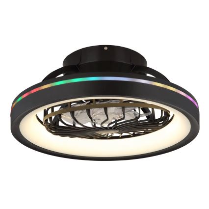 Globo - LED RGB Стельовий вентилятор з регулюванням яскравості LED/40W/230V 2700-6500K + пульт дистанційного керування