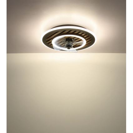 Globo - LED диммируемый потолочный вентилятор LED/36 Вт/230 В 2700–6000 К чёрный + пульт дистанционного управления