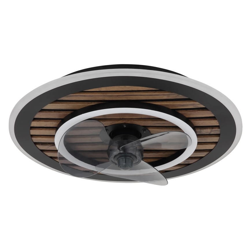 Globo - LED диммируемый потолочный вентилятор LED/36 Вт/230 В 2700–6000 К чёрный + пульт дистанционного управления
