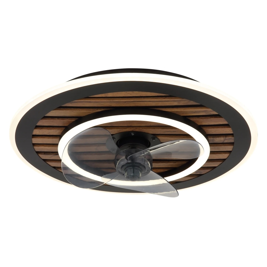 Globo - LED диммируемый потолочный вентилятор LED/36 Вт/230 В 2700–6000 К чёрный + пульт дистанционного управления