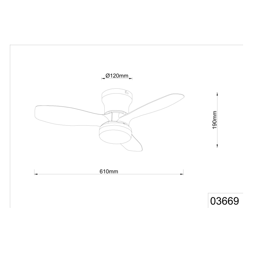 Globo - Диммируемый потолочный вентилятор LED/15W/230V 2700-6500K чёрный + пульт дистанционного управления