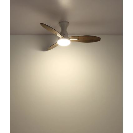 Globo - Світлодіодний стельовий вентилятор з регулюванням яскравості LED/22W/230V 3000/4500/6000K + пульт дистанційного керування