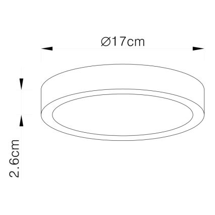 Globo - Светодиодный потолочный светильник с регулированием яркости LED/22W/230V