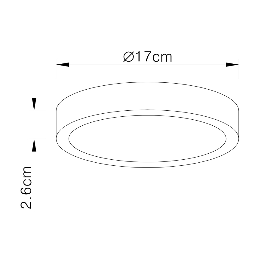 Globo - Светодиодный потолочный светильник с регулированием яркости LED/22W/230V