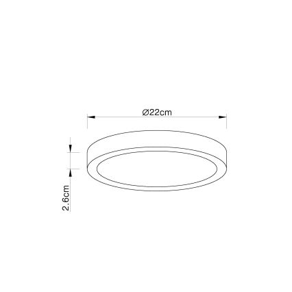 Globo - Светодиодный потолочный светильник с регулированием яркости LED/28W/230V