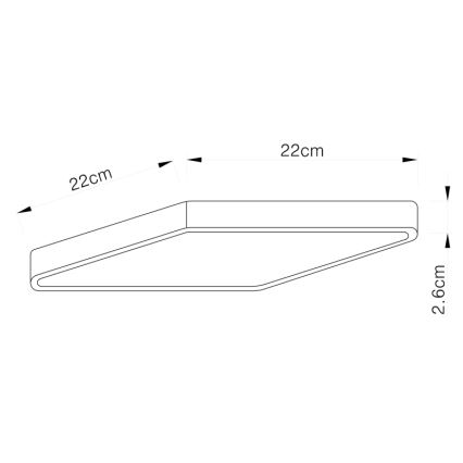 Globo - Светодиодный потолочный светильник с регулированием яркости LED/28W/230V