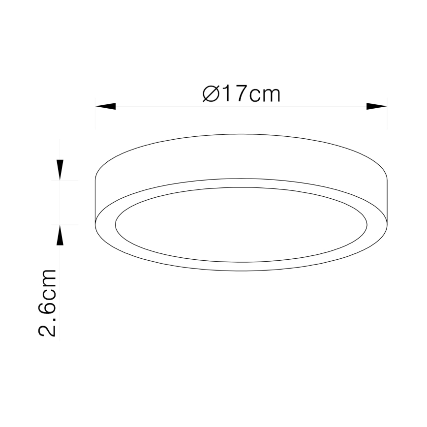 Globo - LED стельовий світильник з регулюванням яскравості, LED/22W/230V