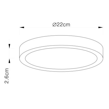 Globo - Стельовий LED світильник LED/28W/230V