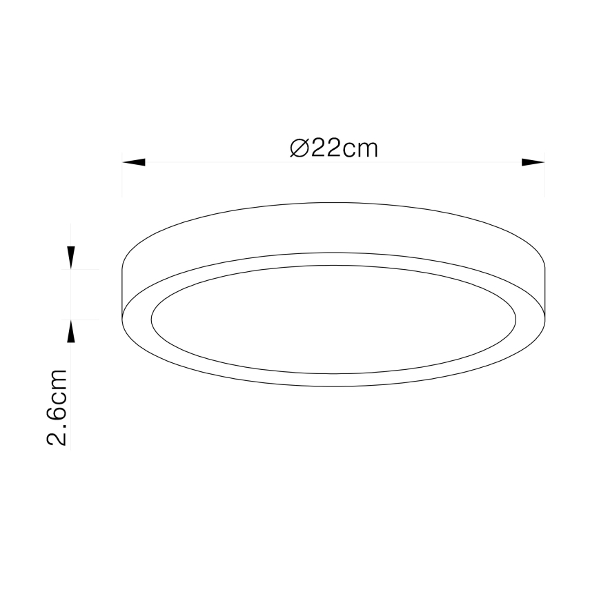 Globo - Стельовий LED світильник LED/28W/230V