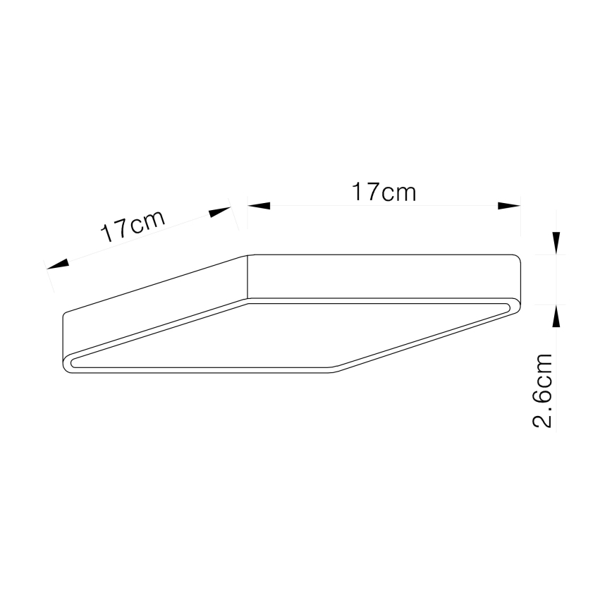 Globo 12367-22 - Светодиодный потолочный светильник VITOS LED/22W/230V