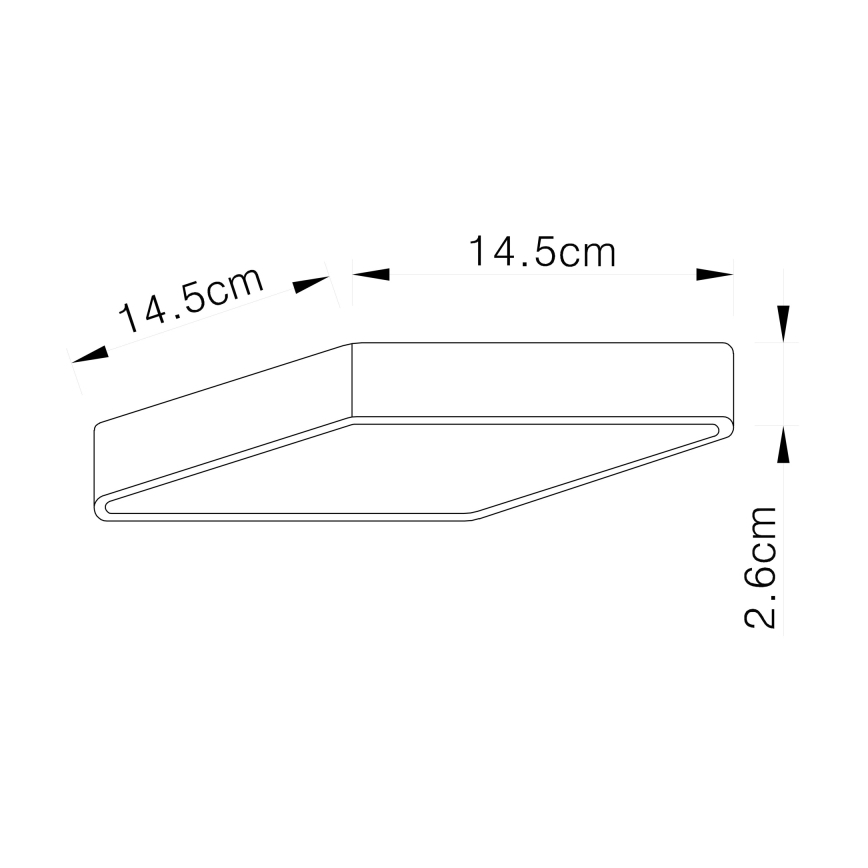 Globo 12369-15 - Светодиодный потолочный светильник ECHO LED/15W/230V