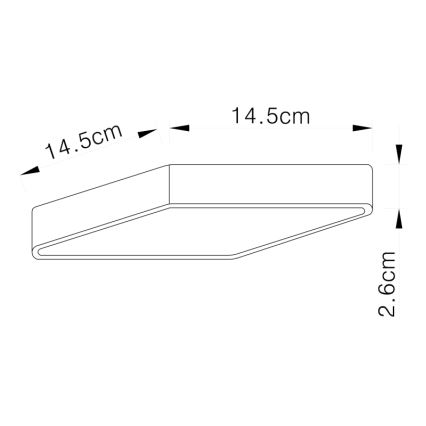 Globo - Світлодіодний стельовий світильник LED/15W/230V