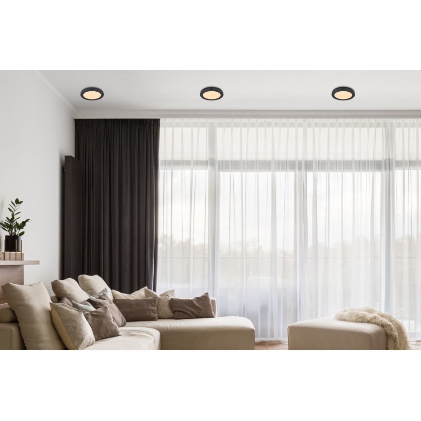 Globo - Светодиодный потолочный светильник LED/18W/230V 3000/4000/6500K черный