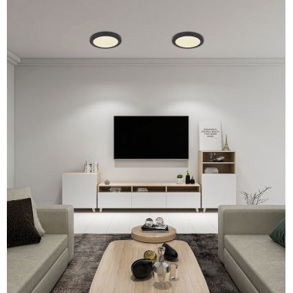 Globo - Светодиодный потолочный светильник LED/24W/230V 3000/4000/6500K черный