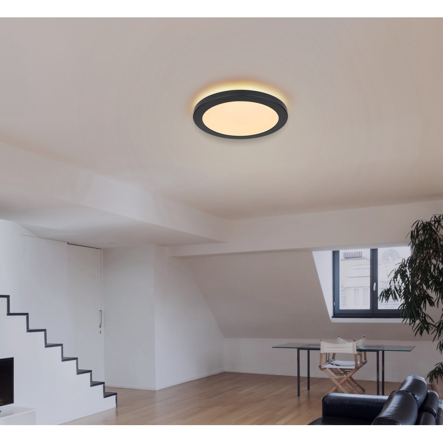 Globo - Светодиодный потолочный светильник LED/24W/230V 3000/4000/6500K черный