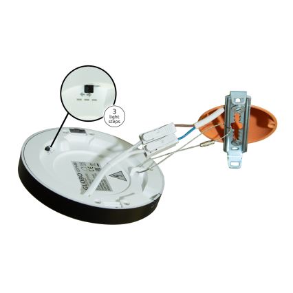Globo - Светодиодный потолочный светильник LED/6W/230V 3000/4000/6500K черный