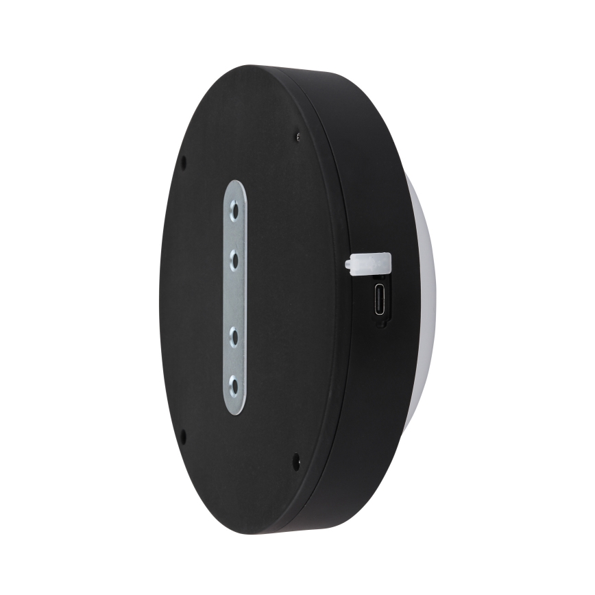 Globo - LED Акумуляторний сенсорний настінний світильник LED/1,2W/3,7V діаметр 15 см 1800 mAh чорний
