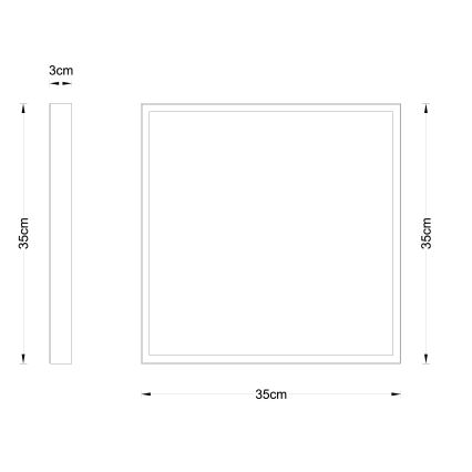 Globo - Стельовий LED світильник LED/22W/230V 35x35 см