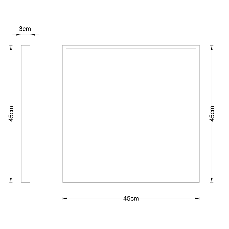 Globo - Стельовий LED світильник LED/30W/230V 45x45 см