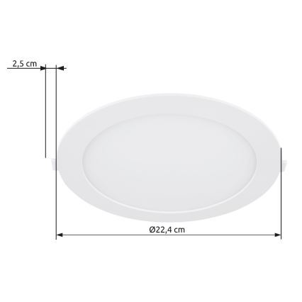 Globo - Светодиодный встроенный светильник LED/18W/230V 4000K диаметр 22,4 см