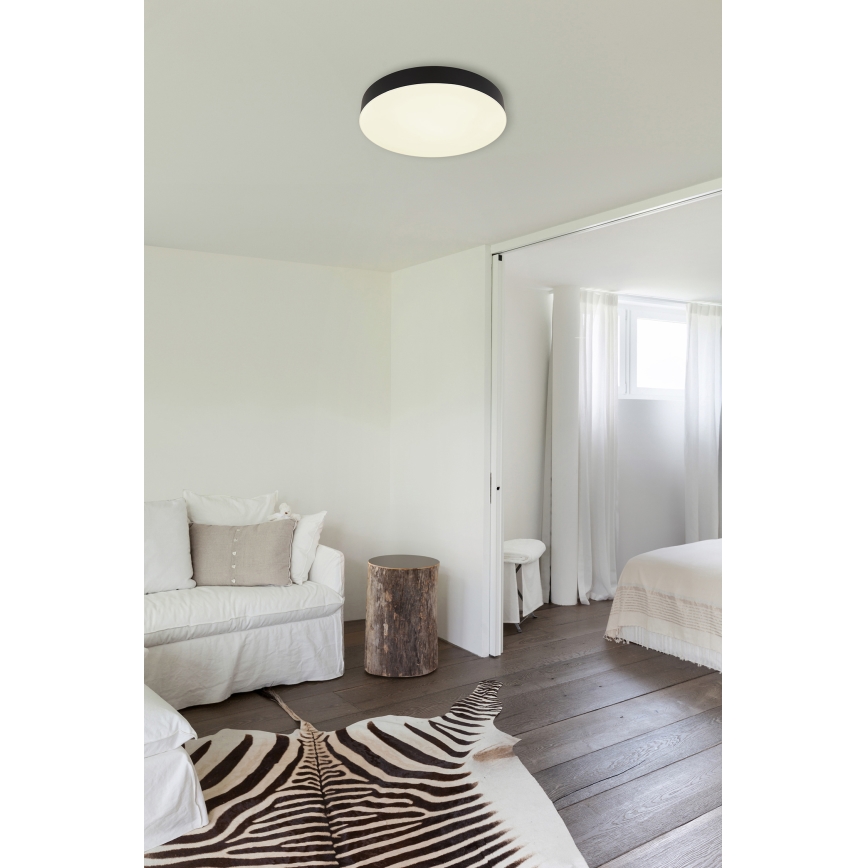 Globo - Светодиодный потолочный светильник LED/24W/230V 3000K/4000K/6500K диаметр 30 см черный